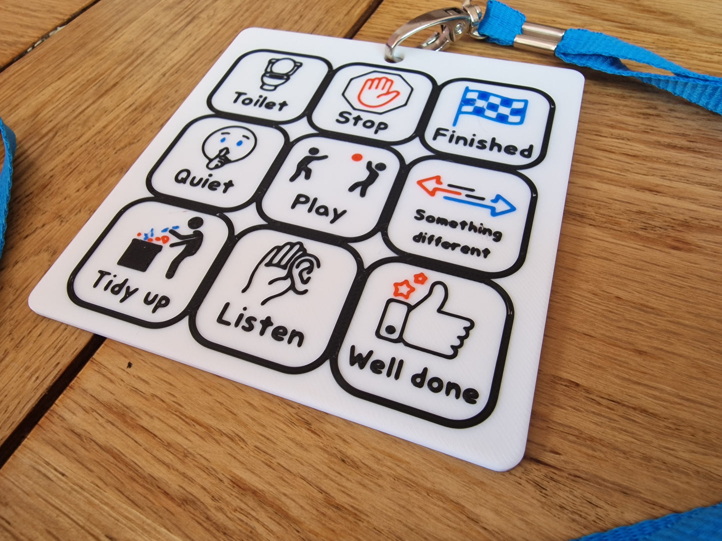 Communication Lanyard - Portable Visual Support Badge