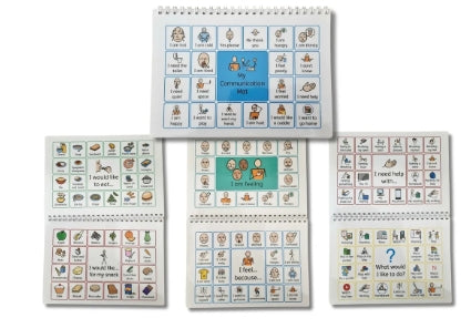 Communication Point Mats in a handy booklet