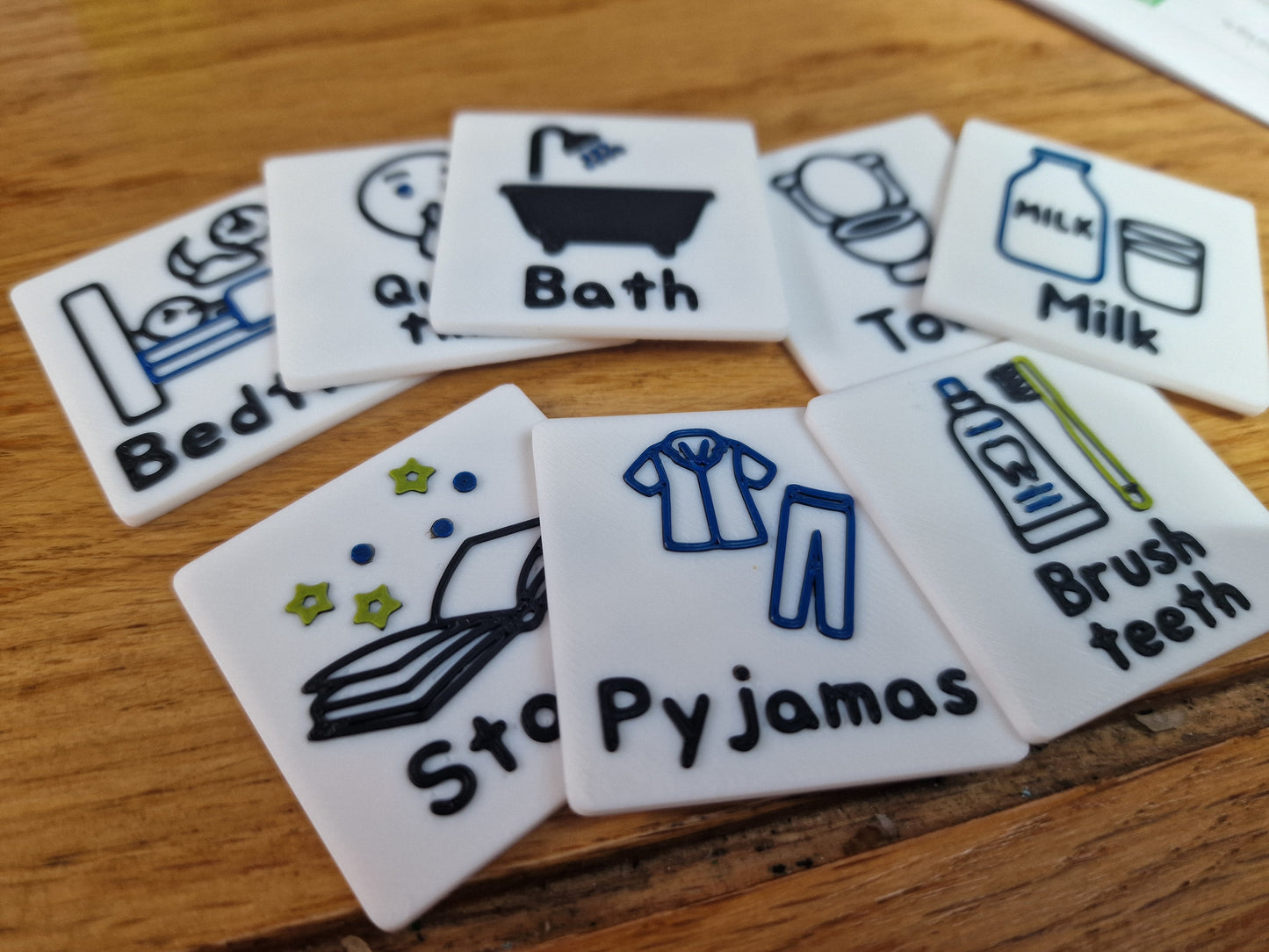Extra 3D Printed Flashcards – Add to Your Set | Choose Your Own Activity Cards