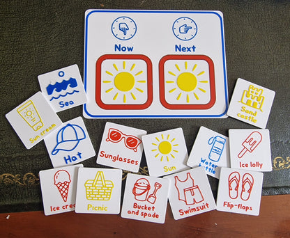 New Summer Activities Visual Schedule Flashcards Set