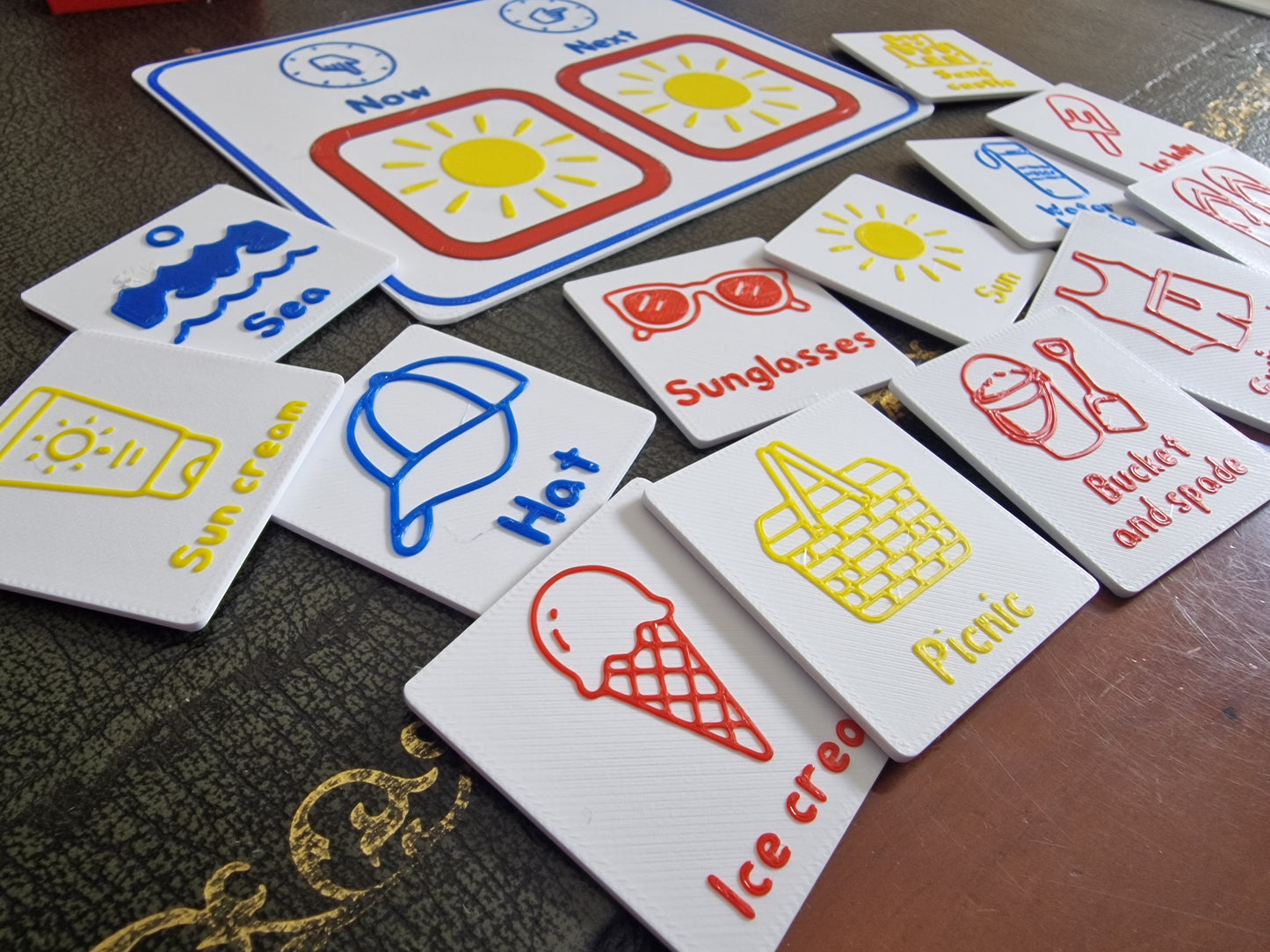 New Summer Activities Visual Schedule Flashcards Set