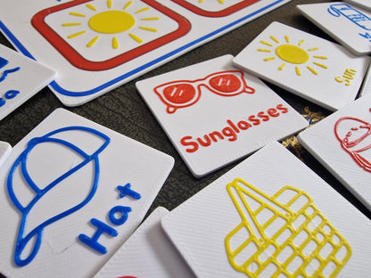 Extra 3D Printed Flashcards – Add to Your Set | Choose Your Own Activity Cards