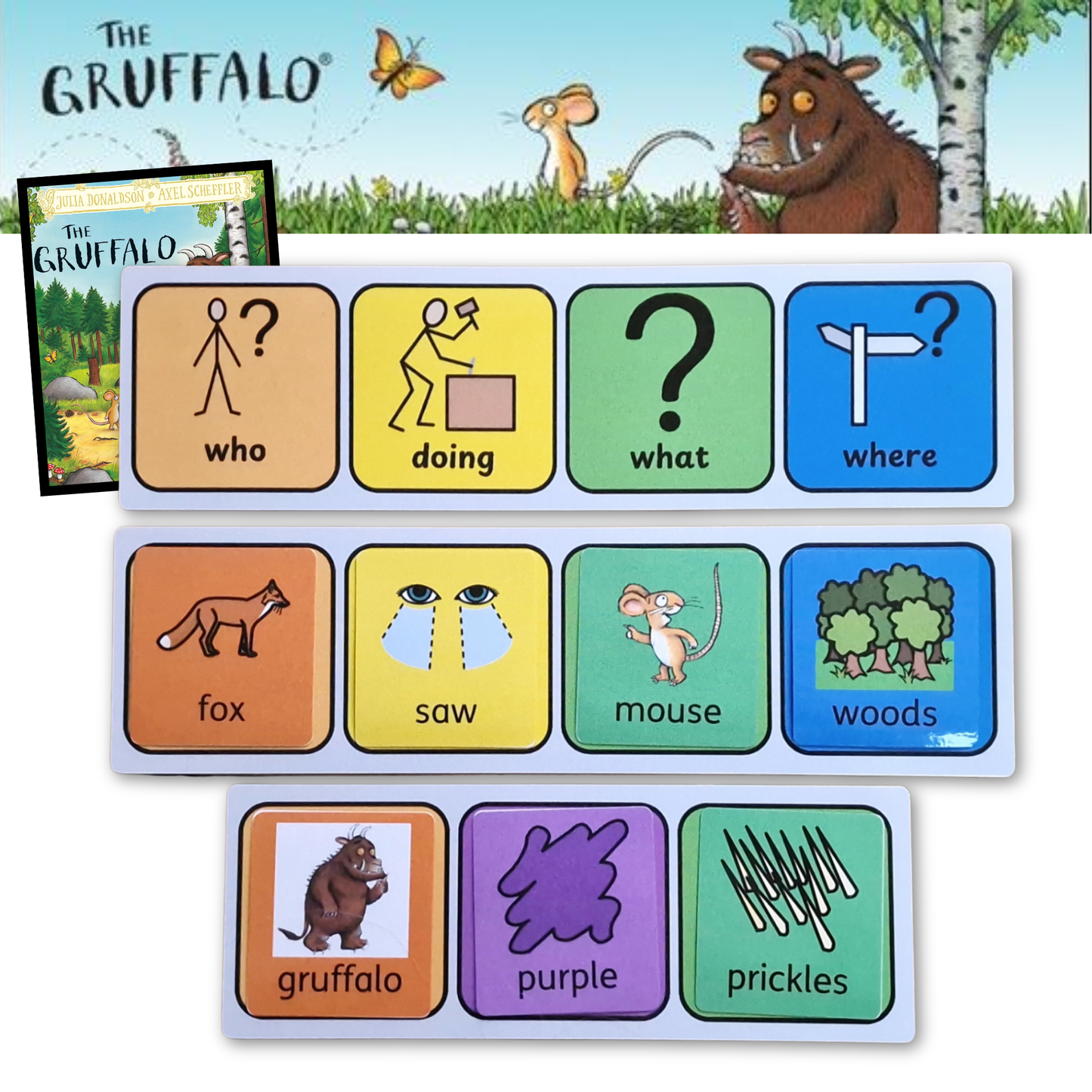 Gruffalo semantic - help develop sentence structure with support of the Gruffalo story book