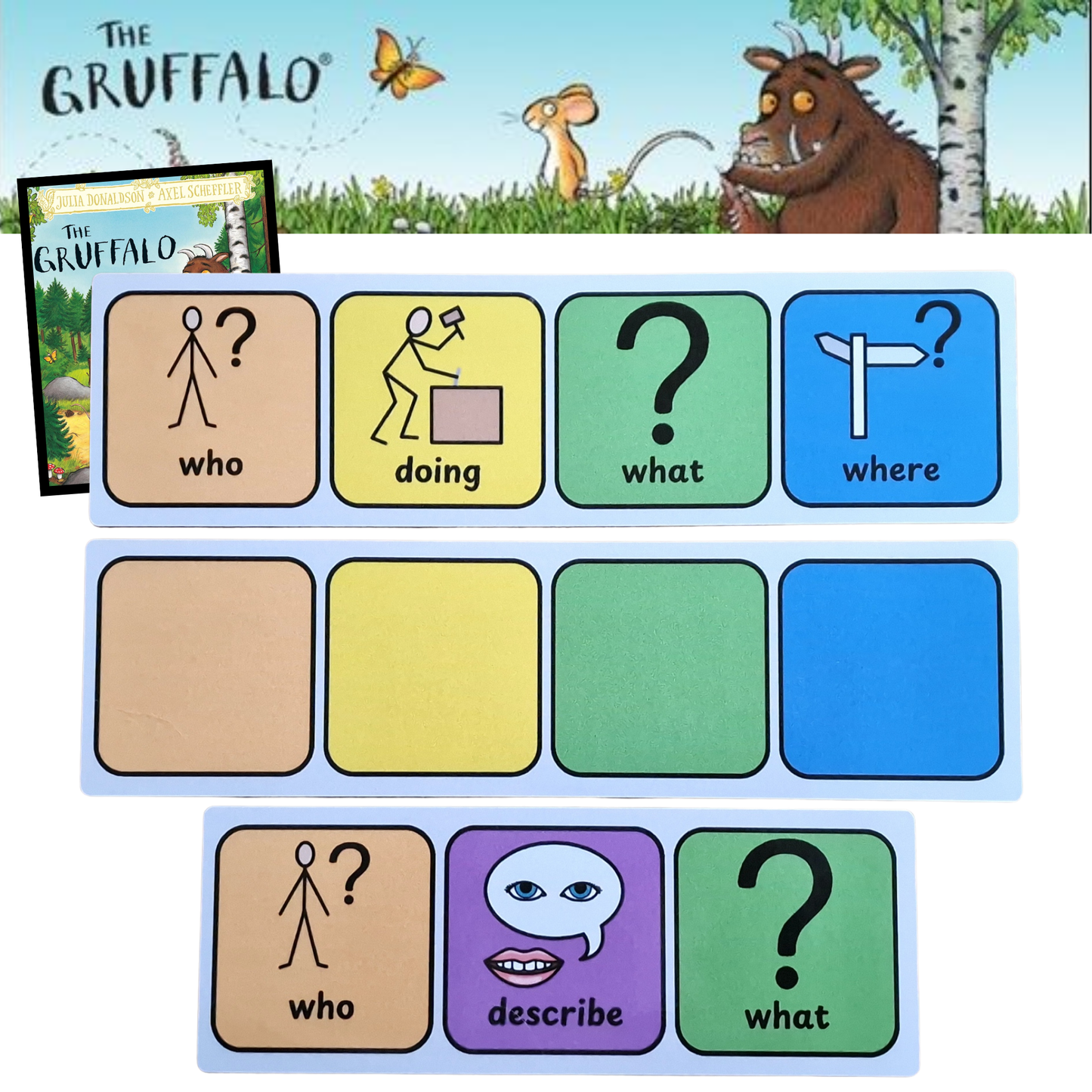 Gruffalo semantic - help develop sentence structure with support of the Gruffalo story book