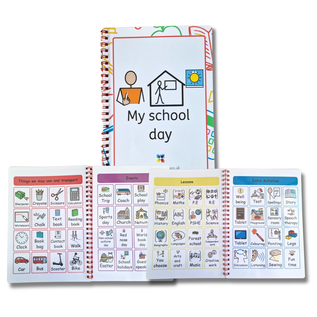 My School Day Communication book - Visual Communication – ASD Resources