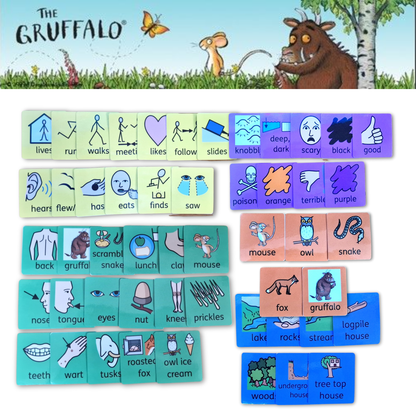 Gruffalo semantic - help develop sentence structure with support of the Gruffalo story book