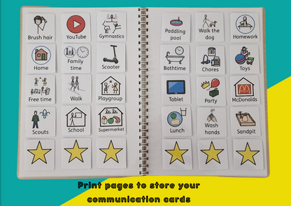 Communication booklet with Flashcards - Digital download – ASD Resources