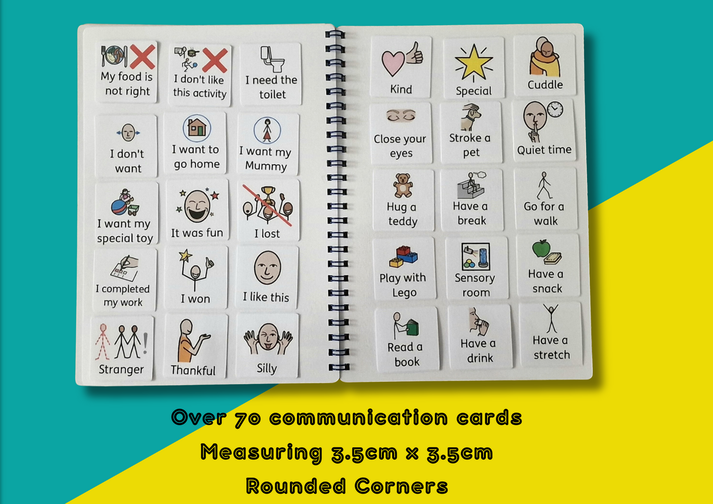 Feelings and emotions Communication Booklet with over 70 emotion, reason and calming down picture cards - Digital download