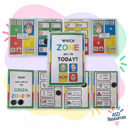 The 'Zones Of Regulation' Interactive booklet - child chooses