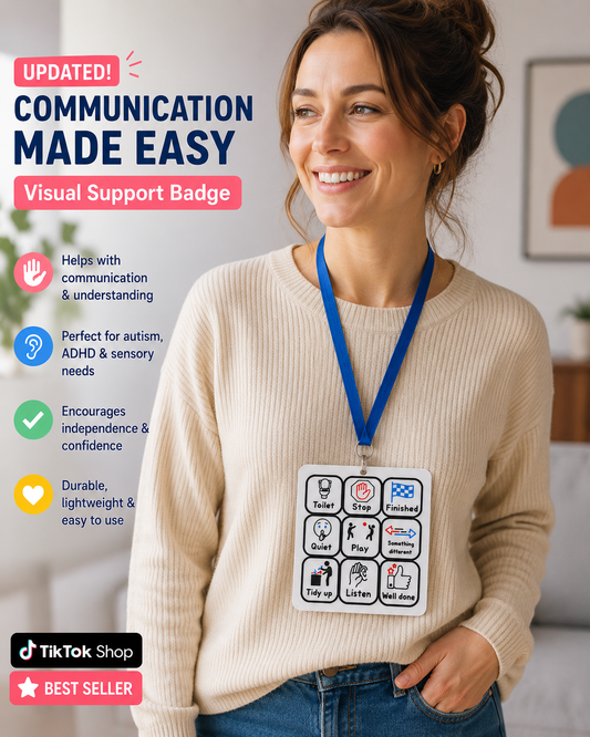 Communication Lanyard - Portable Visual Support Badge
