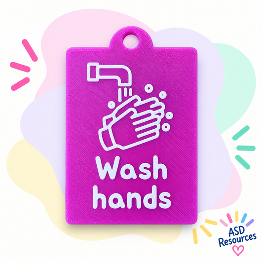 Single Talkie Tag- Wash Hands