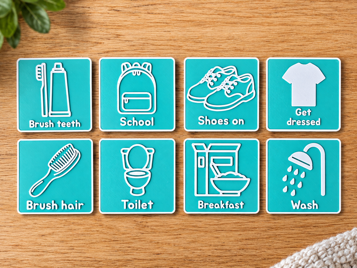 Morning Routine Now & Next Visual Board