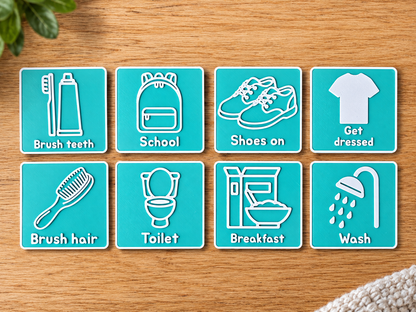 Morning Routine Now & Next Visual Board