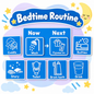 Bedtime Routine Now & Next Board | Visual Routine Cards for Children | 8 Bedtime Talkies