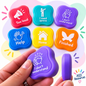 Chunky Communication Talkies for Children – Set of 6 Visual Communication Aids