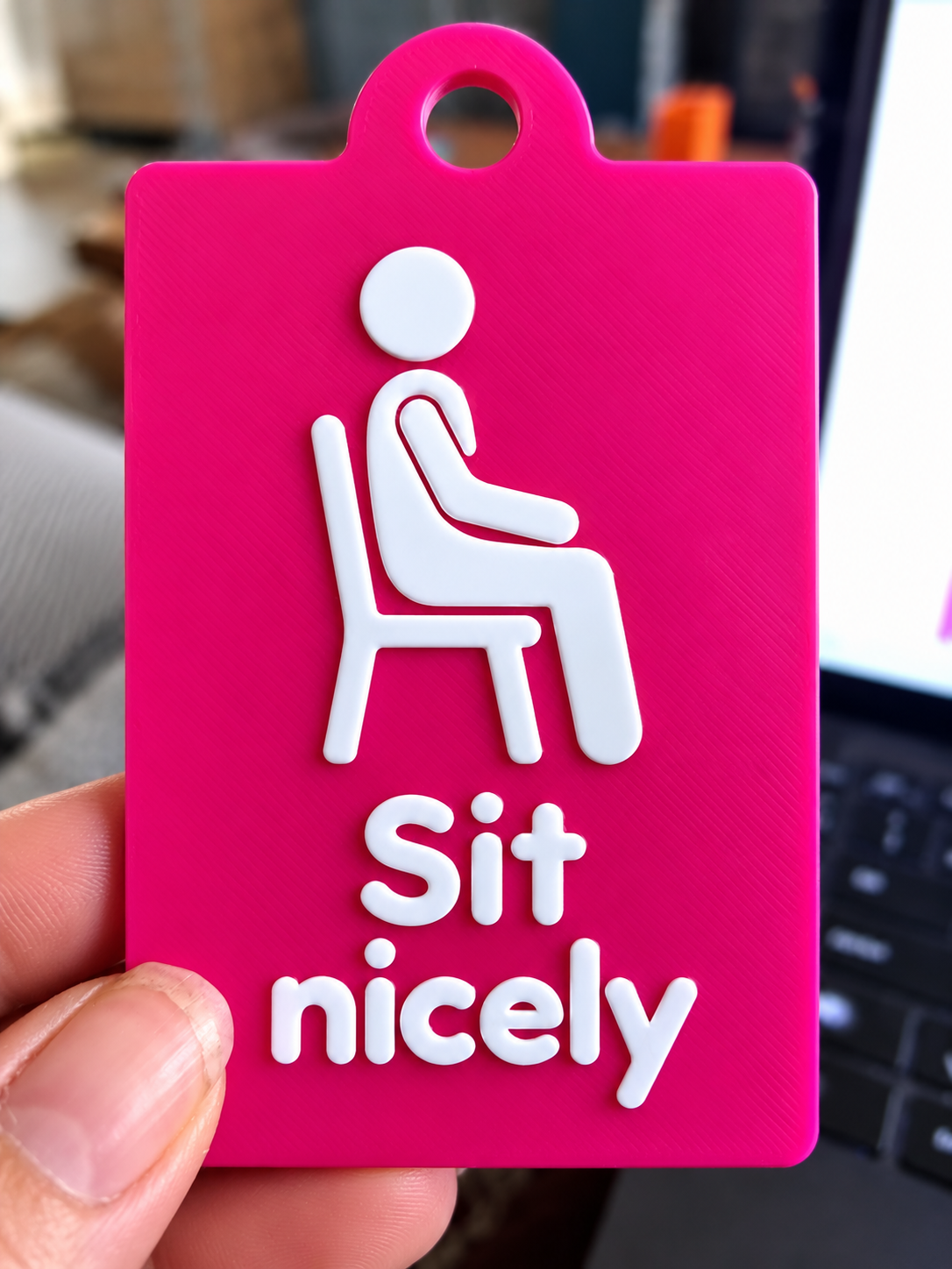 Individual tag - Sit Nicely