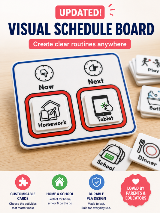 UPDATED Visual Schedule Board & 10 Routine Cards