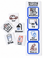 Morning Routine Visual Schedule Board | 3D Printed Autism & SEN Routine Board with Picture Cards
