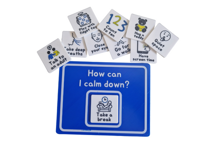 How Can I Calm Down? Calming Choice Board | 3D PLA Visual Support | Autism, ADHD & SEN Resource | Includes 10 Cards