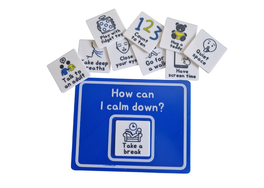 How Can I Calm Down? Calming Choice Board | 3D PLA Visual Support | Autism, ADHD & SEN Resource | Includes 10 Cards