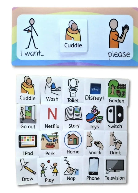 'I Want... Please' Communication Board and Flashcards