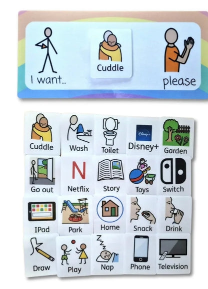 'I Want... Please' Communication Board and Flashcards