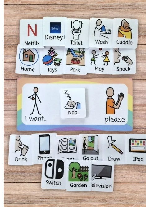 'I Want... Please' Communication Board and Flashcards