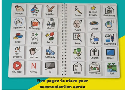 Communication booklet with Flashcards